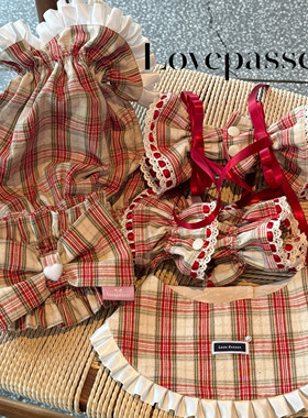 「心动信号」 大耳狗饰品套装 可卡耳花查理王可卡布防脏耳套围兜