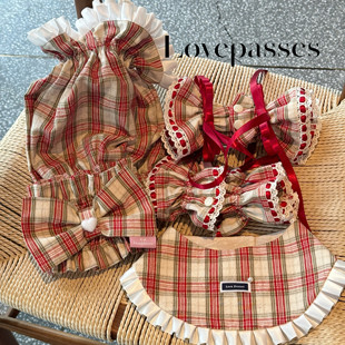 「心动信号」 大耳狗饰品套装 可卡耳花查理王可卡布防脏耳套围兜