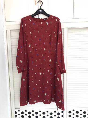 清仓菲姿啦娜菲高端轻奢品牌专柜正品高端面料桑蚕丝女士连衣裙