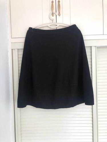 清仓菲姿啦娜菲高端轻奢品牌专柜正品高端面料绵羊毛女士半裙黑色