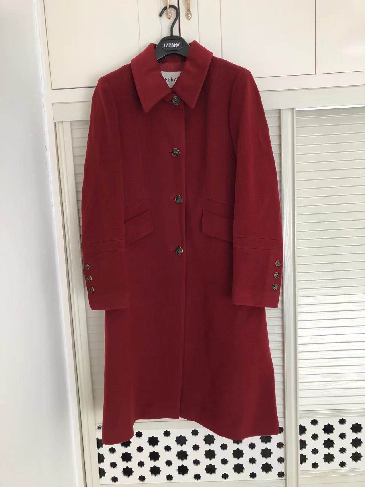 菲姿啦娜菲高端轻奢品牌专柜正品高端面料绵羊毛女士大衣外套风衣,女装/女士精品,毛呢外套,淘宝优惠券,粉丝福利购,淘宝优惠卷