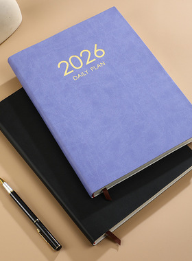 2026年A5/A4英文日程本时间管理手册英文planner日历计划本子定制