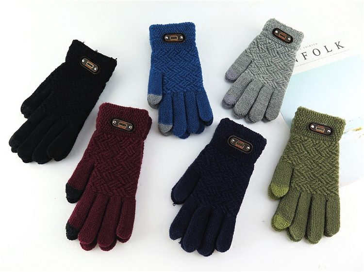 Gants pour homme en de laine - Ref 2781349 Image 2