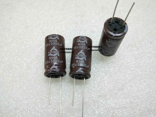 优质电解电容 35V3300UF 16X30 韩国三莹 现货供应