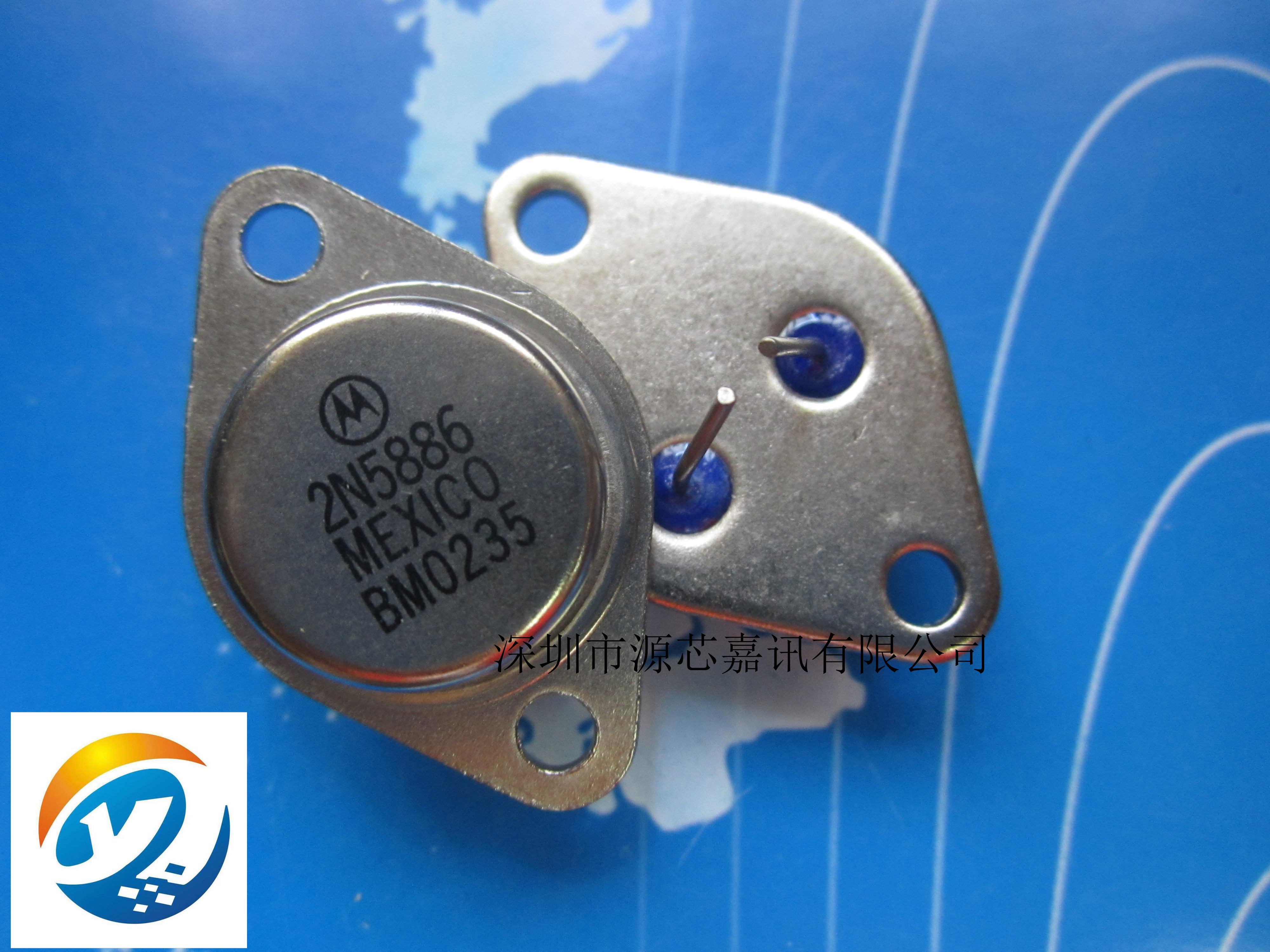 金封功率三极管 2N5886 25A 80V 200W NPN大脚铁帽 TO-3 全新现货