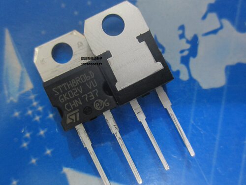 STTH8R06D快恢复二极管 ST原装 8A 600V TO-220
