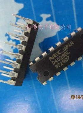 全新原装 D4528BC 直插DIP-16 UPD4528BC 双单稳多谐震荡器