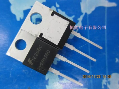 全新 RHRP1560 TO-220AC 15A/600V 快恢复二极管 进口原装