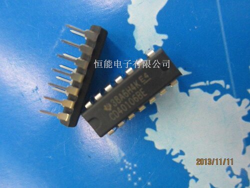 全新原装 CD40106BE 直插DIP-16 六路施密特触发器 TI德州