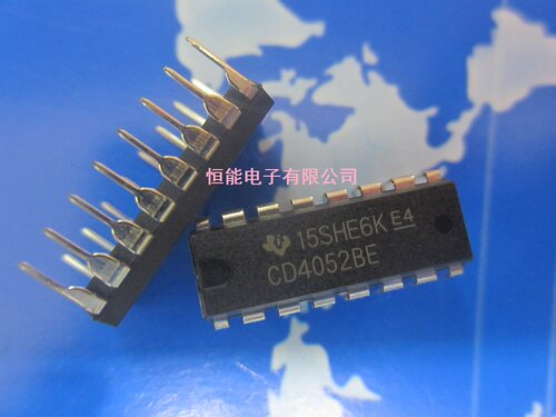 全新原装 CD4052BE 直插DIP-16 多路复用器/信号分离器 全新