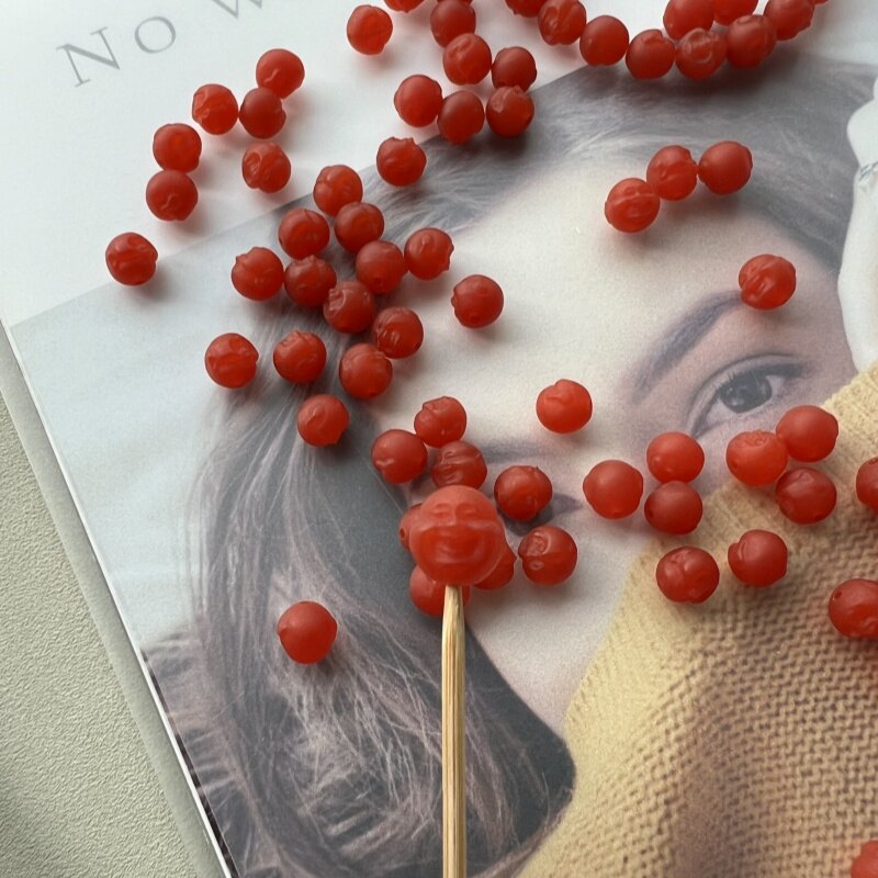 原矿100%南红笑口佛公单珠隔腰珠