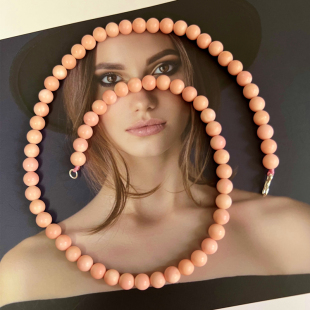 天然无优化正品 粉贝贝壳锁骨链女项链45cm周长简约欧美饰品复古