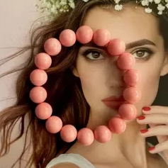 海洋宝石稀有原矿七宝粉贝贝手串