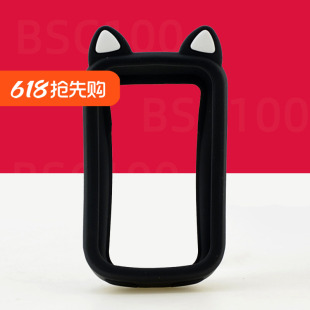 自行车码表保护套适用于IGPSPORT BSC100S硅胶防摔刮猫耳朵卡通套