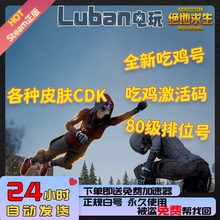 绝地求生帐号80级排位号pubg账号皮肤号激活码白号成品号吃鸡账户