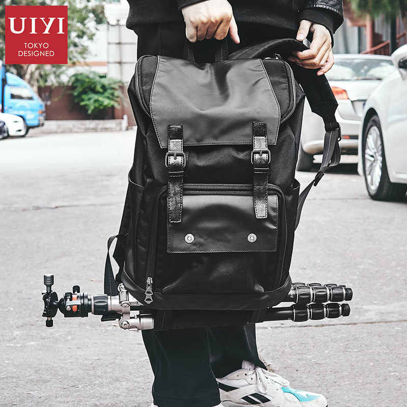 佑一良品双肩包男佳能尼康单反相机包户外多功能旅行背包电脑包大