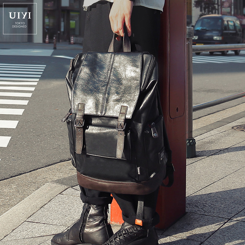 Yuichi yield Japan fashion Trend man Backpack Korean Edition leisure time travel knapsack student cortex schoolbagin the Leather/Lady bags/Men's bag, Backpack  category - from Buy2taobao.com to provide professional Taobao agent buy service