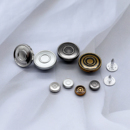 金属纽扣工字扣 饰铆钉背带裤 简约双环摇头扣牛仔服装 配套辅料装