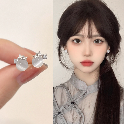 轻奢高级感耳钉女小众韩系