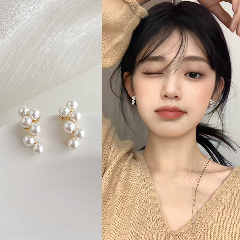 法式珍珠款蚊香盘耳夹无耳洞耳环春天新款高级独特轻奢艺术生耳饰,饰品/流行首饰/时尚饰品新,耳夹,淘宝优惠券,粉丝福利购,淘宝优惠卷