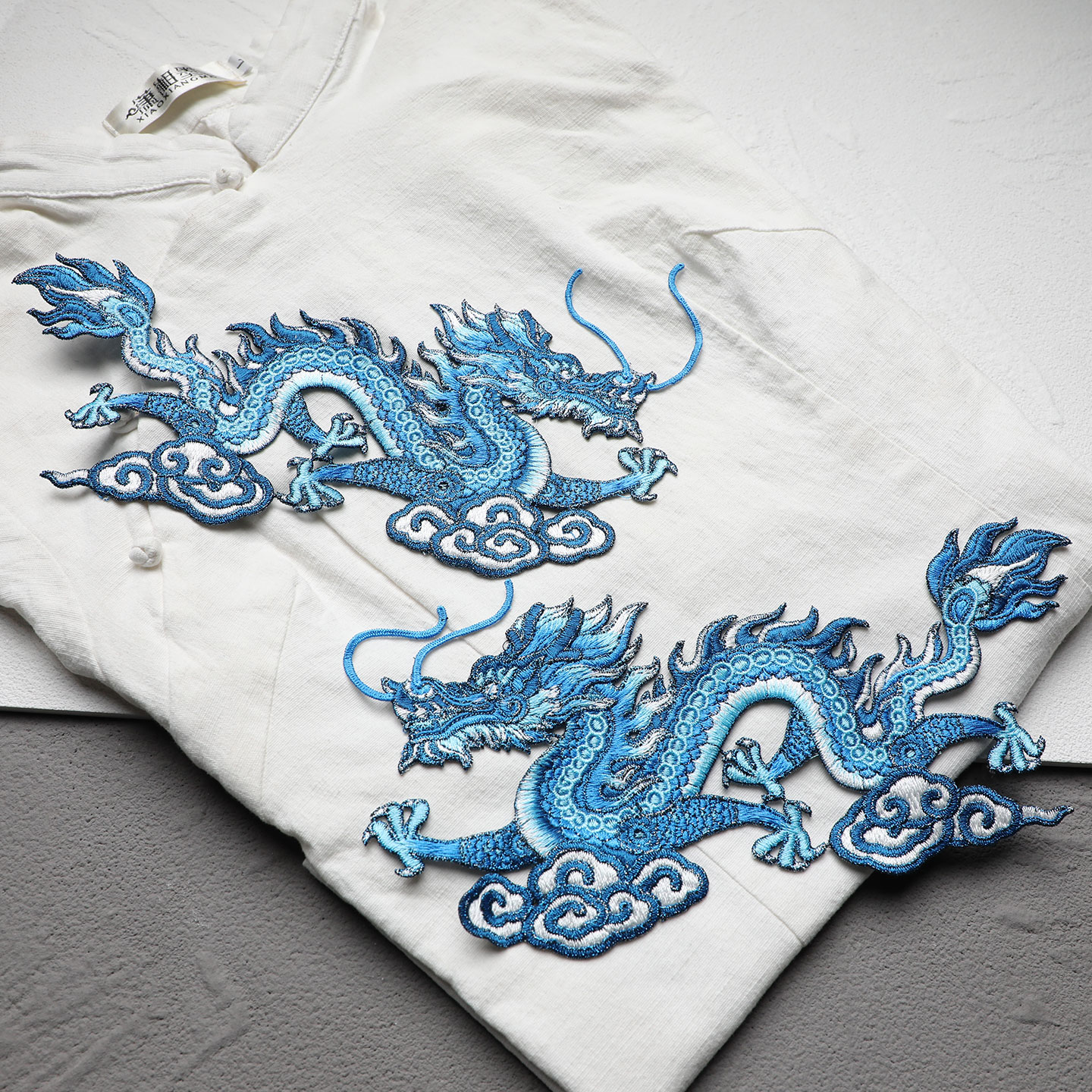 飞龙在天刺绣布贴需缝制