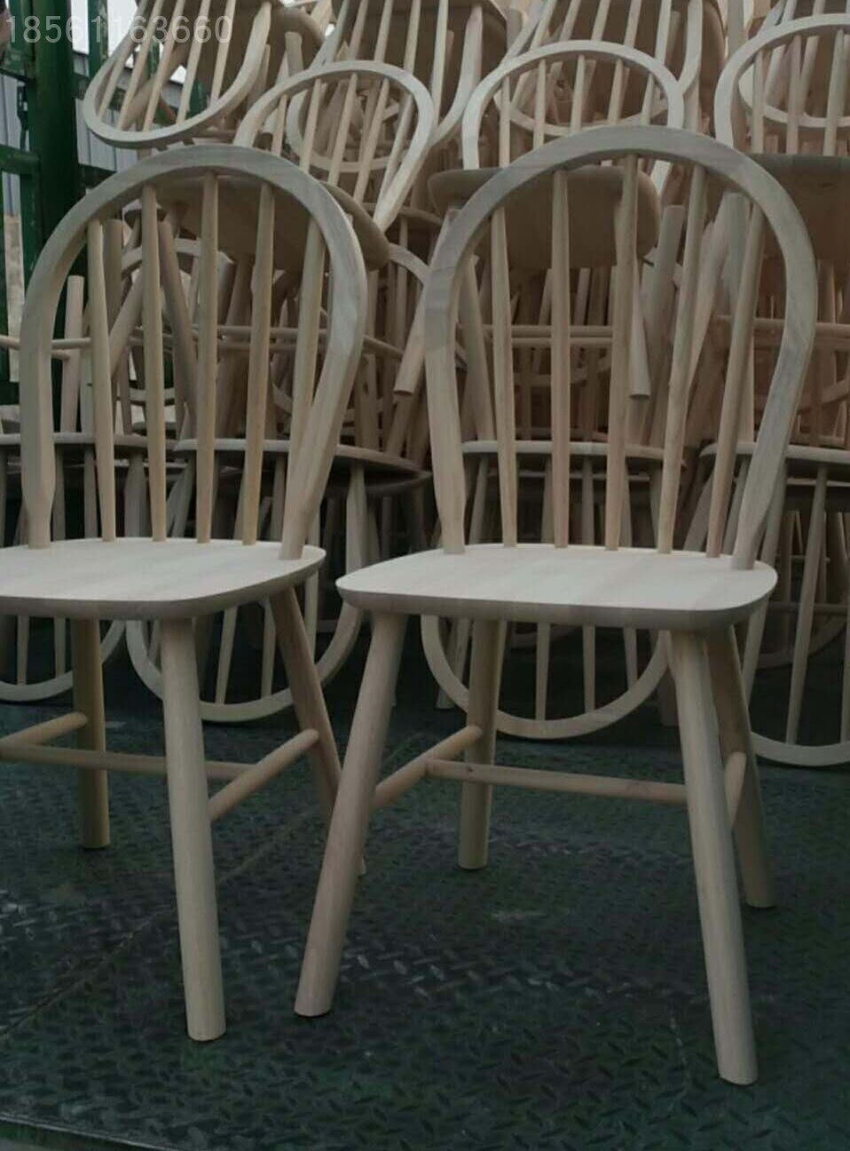 北欧小剑背温莎椅子餐椅咖啡厅酒吧椅子家用椅餐厅白茬