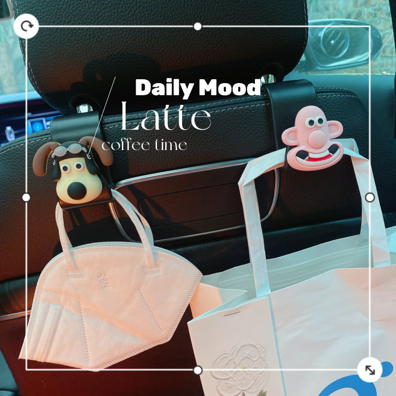 掌门狗汽车座椅背挂钩小勾车用多功能车载实用后排椅背置物装饰