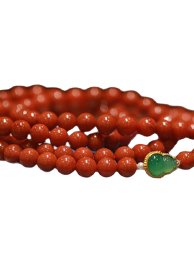 绾青丝设计款川料手串南红玛瑙