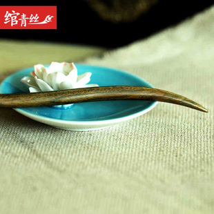 绾青丝绿檀木簪子发簪女古典发钗古风汉服头饰步摇盘发送女友礼物