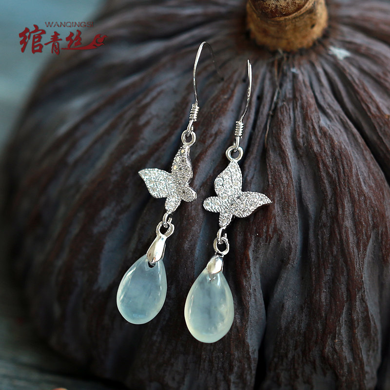 York black hair Emerald Drop Earrings 925 Silver Butterfly Earrings Earrings Xian Qi have more cash than can be accounted for butterfly Earrings Versatilein the Accessories/Fashion Jewelry, Earring , Earring  category - from Buy2taobao.com to provide professional Taobao agent buy service
