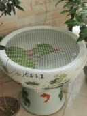 圆形鱼缸网防跳盖鱼缸防跳防猫抓网罩防鱼跳缸网玻璃鱼缸网盖网