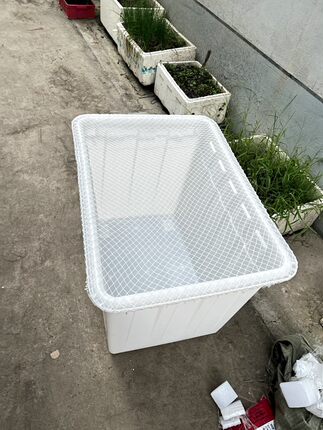 塑料箱网罩鱼缸防跳网乌龟箱防逃网圆形鱼缸防鱼跳网鱼池防落叶网