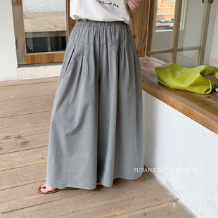 休闲裤 韩系宽松显瘦百搭梨形身材必入阔腿裤 MW3687 通勤爱裤 SUSAN