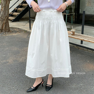 SUSAN 夏上新月光小调韩系重工设计感显瘦半身裙su2027