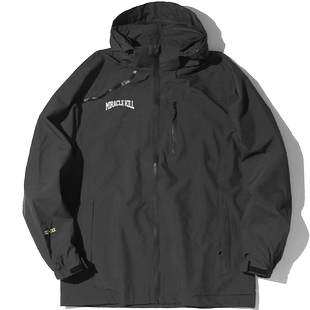 MIRACLE KILL双刀暗黑街头拉链MK英文字母防风防水美式风衣男外套