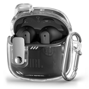 适用新品JBL小晶豆1代电镀锁扣蓝牙耳机壳JBL TUNE FLEX2代保护套耳机透明充电仓保护壳防摔简约软壳TPU外壳