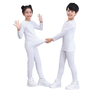 儿童紧身衣训练服足球篮球服内搭打底衫速干跑步男女童加绒健身衣