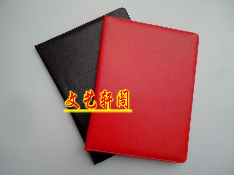 包邮 皮质签约本/皮制签约夹/合同夹/皮文件夹/黑色 红色