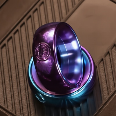 猫戒edc磁力棘轮指环戒指啪啪币推牌陀螺解压神器黑科技金属玩具