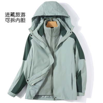 一两件套潮牌西藏滑雪服装冲锋衣