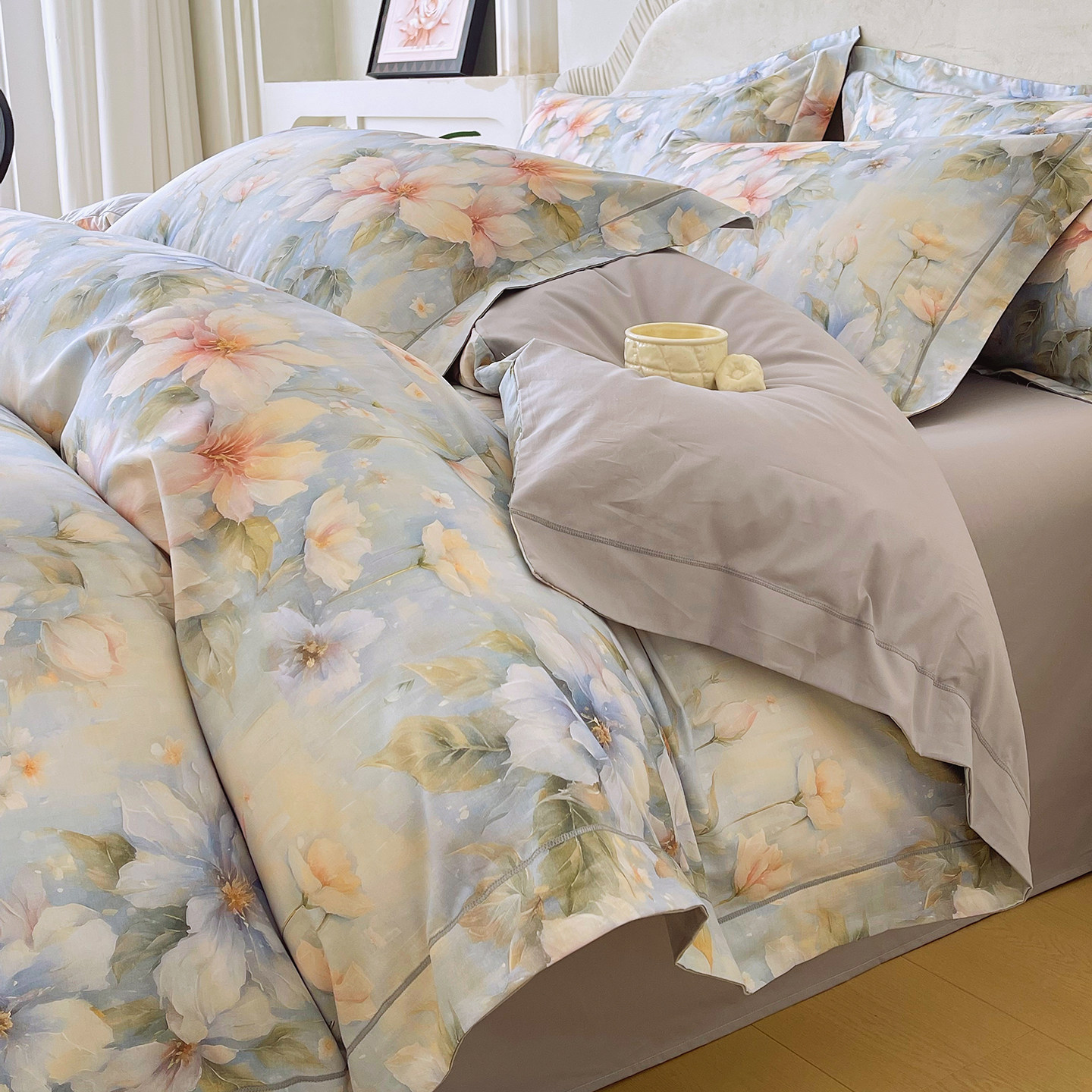 2026新款四件套纯棉100%全棉四季通用印花被套床单床笠款床上用品,床上用品,床品套件/四件套/多件套,淘宝优惠券,粉丝福利购,淘宝优惠卷