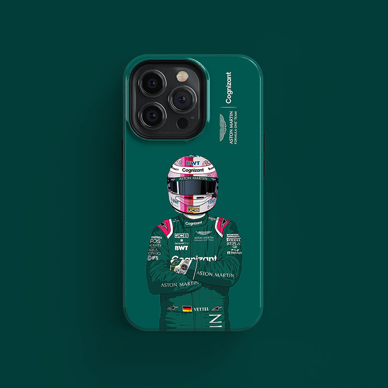 dizzy f1车手周边礼物 阿斯顿马丁 维特尔 手机壳  5#歪头vettel