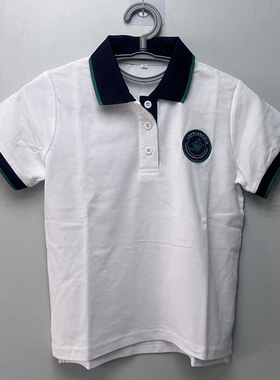 静安区中小学校服来图定制白色夏季上海市民办童园实验小学同款夏