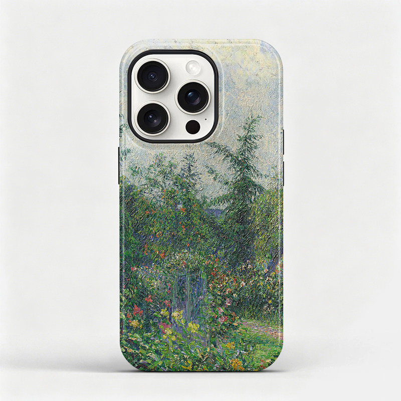 毕沙罗油画花园适用苹果17promax手机壳iphone16plus艺术软壳15全包防摔保护套14pro个性轻奢文艺壳13磁吸12