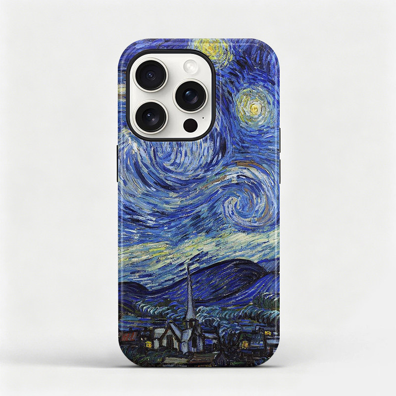 梵高星夜适用苹果16plus手机壳iphone17promax文艺软壳15全包保护套艺术轻奢14油画创意壳13防摔欧美12磨砂壳