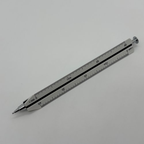 80年代绝版少见TRIANGLE SHARP14cm三角比例尺自动铅笔0.5mm