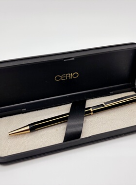 笔头瑕疵特价功能完好80年代日本CERIO全金属旋转出芯六棱圆珠笔