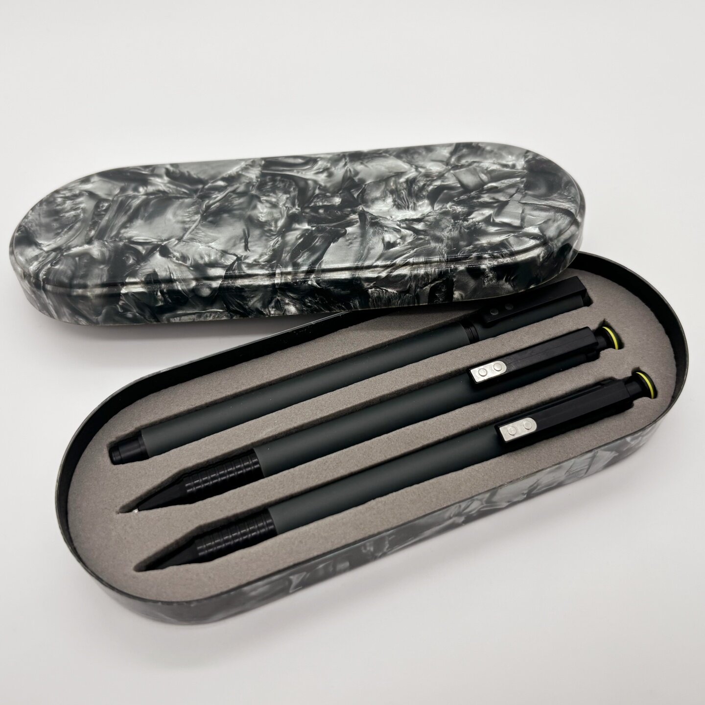 绝版老款经典PILOT百乐BIRDIE胶杆铅笔+圆珠笔+0.5mm自动铅笔套装