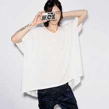 夏季新款日韩版潮男短袖T恤 蝙蝠衫半袖男T恤 潮男非主流个性t恤