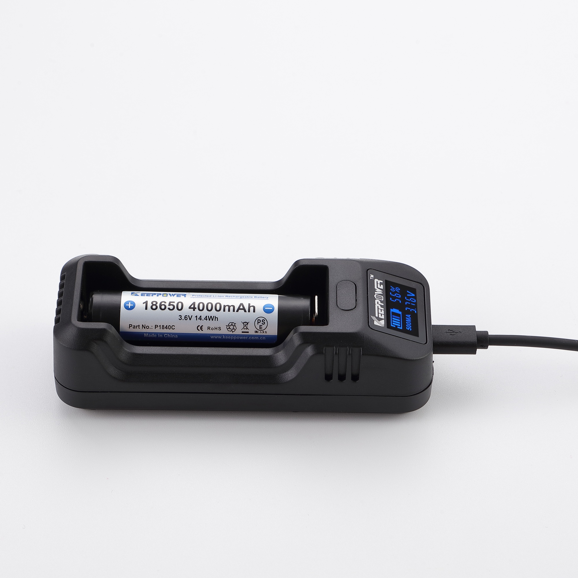 LCD锂离子单槽充电器KeepPower